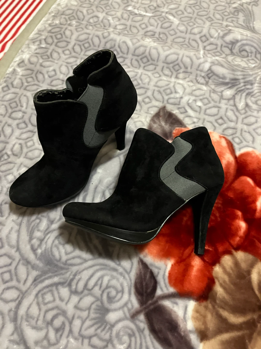 Black Suede Ankle Boots