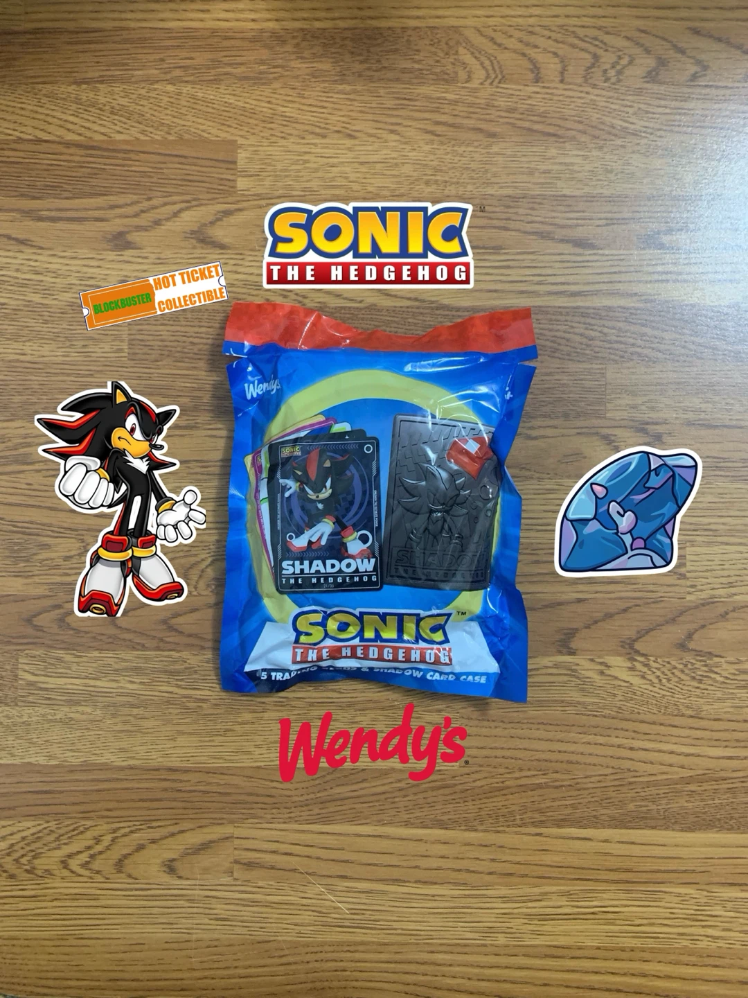 Wendy’s | Sonic The Hedgehog Trading Cards & Case (Shadow)
