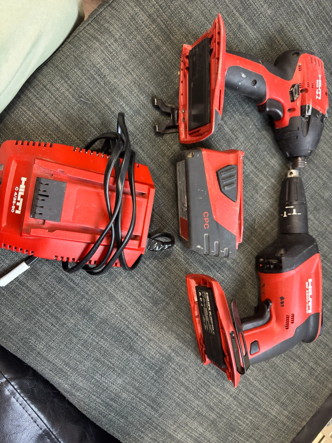 Hilti Cordless Drill Set with Charger and Batteries