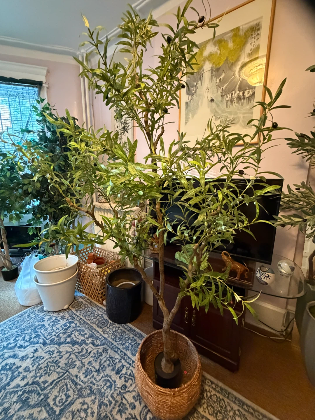7ft beautiful Artificial Olive Tree in Basket - photo 2