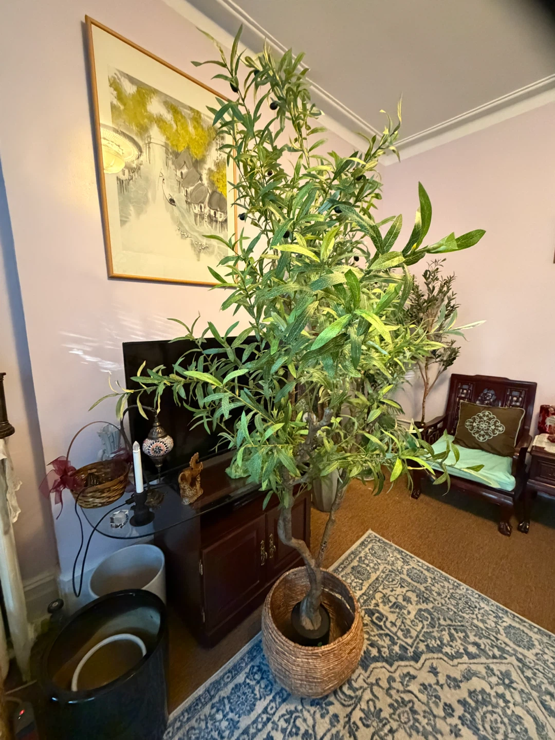 7ft beautiful Artificial Olive Tree in Basket - photo 3