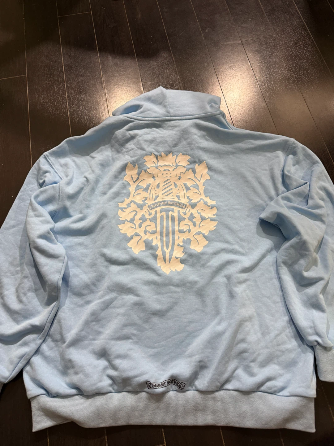 Chrome Hearts Blue Hoodie - photo 2