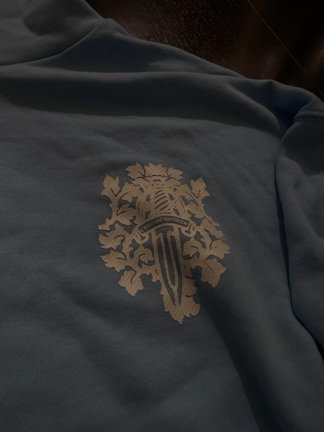 Chrome Hearts Blue Hoodie - photo 3