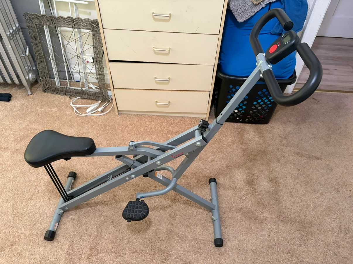 Sunny Health & Fitness Squat Assist Row-N-Ride Trainer