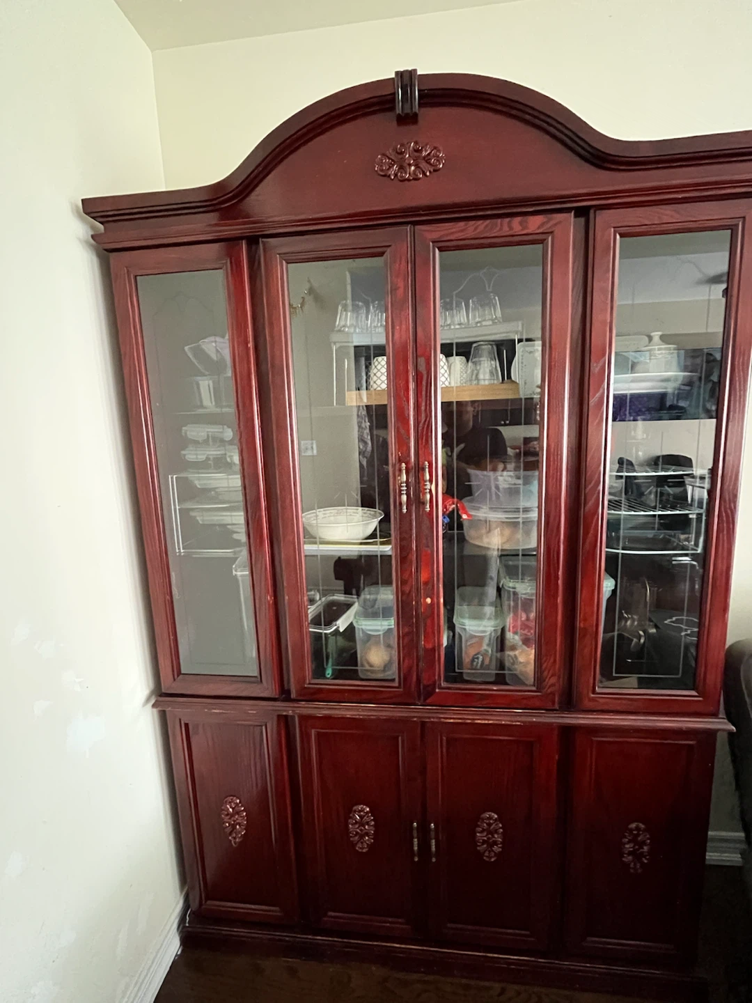 Solid Wood China Cabinet