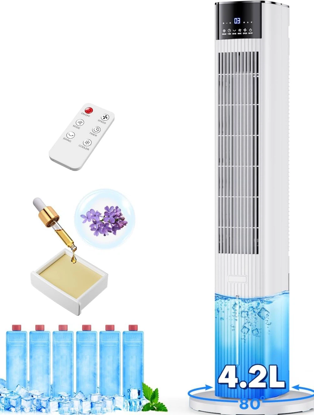 42 Inch Swamp Cooler Air Conditioner with Remote