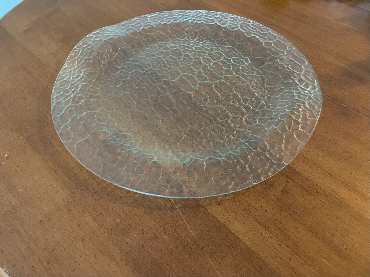 Textured Glass Platter