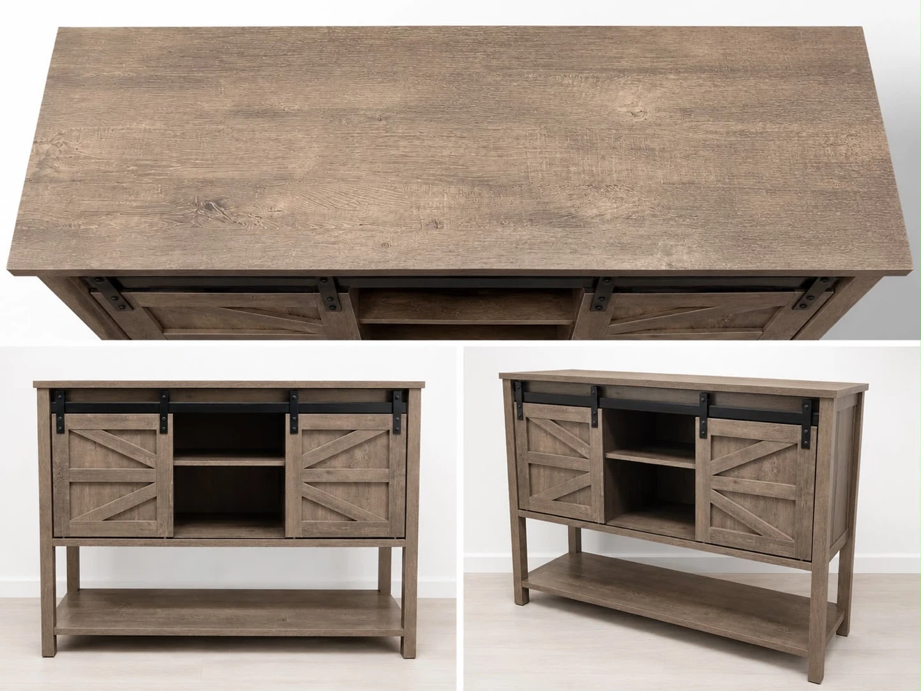 Farmhouse Barn Door Media Console - photo 2