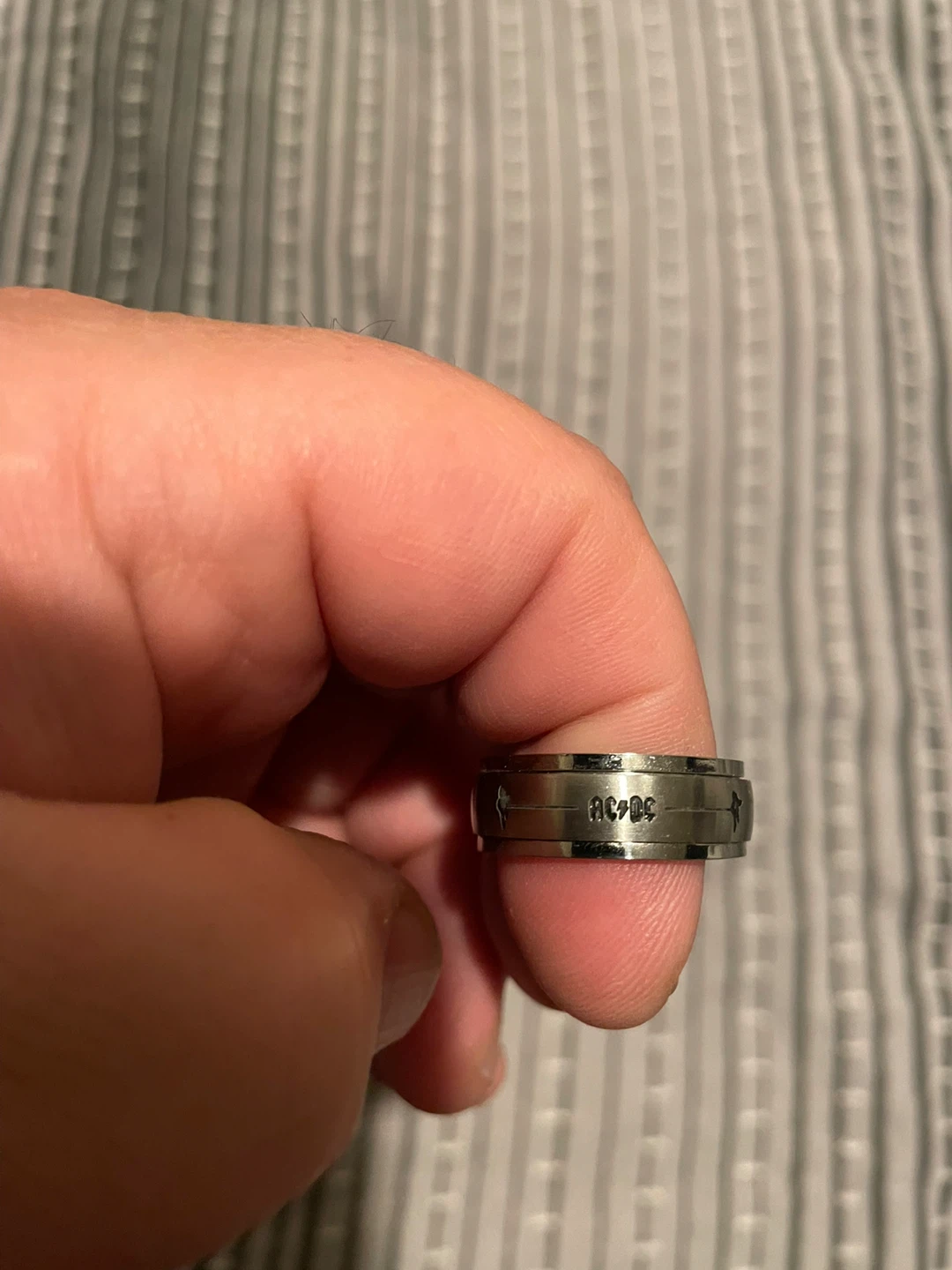 AC/DC Stainless Steel Tour Collection Stress Ring - photo 5