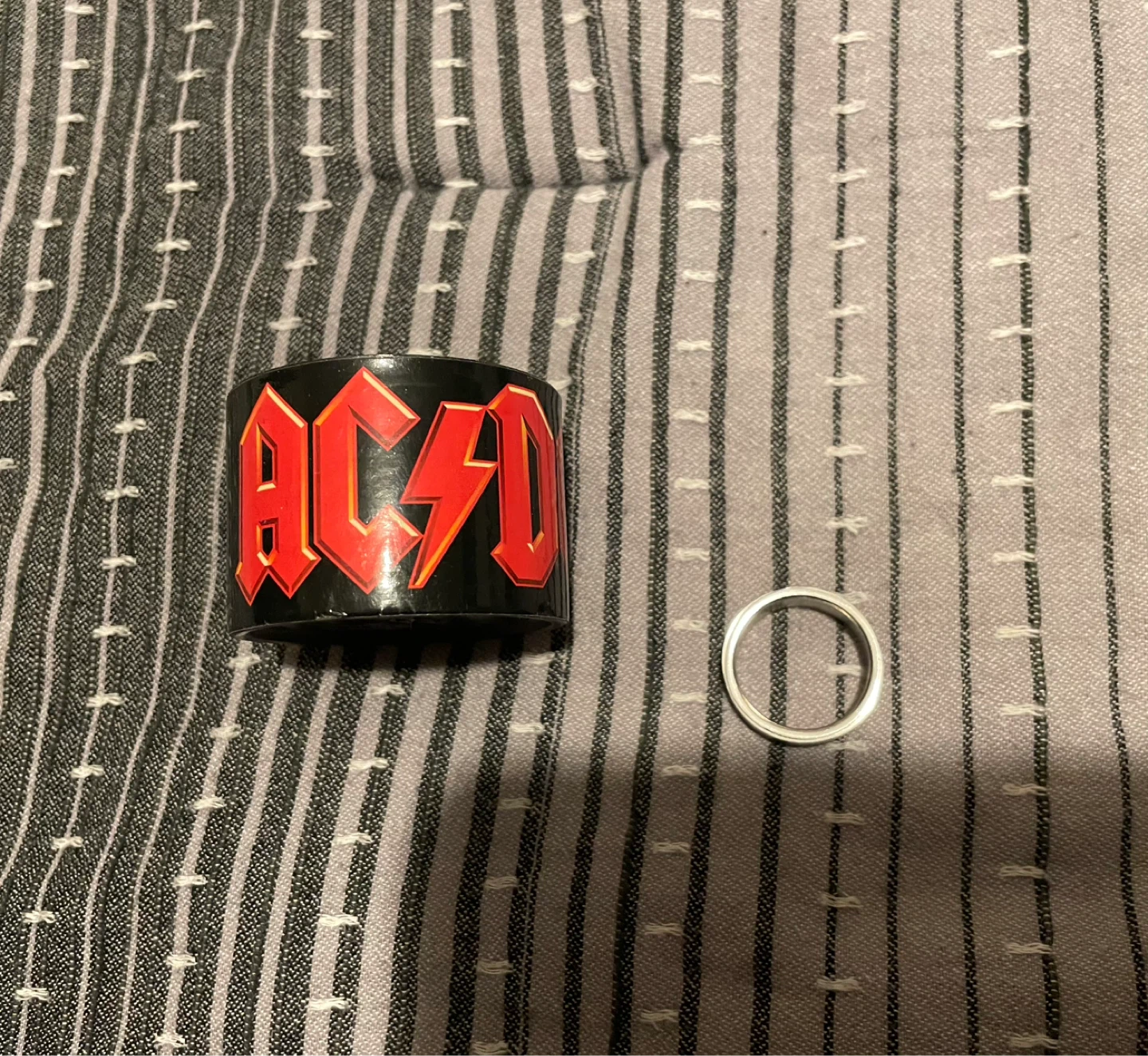 AC/DC Stainless Steel Tour Collection Stress Ring