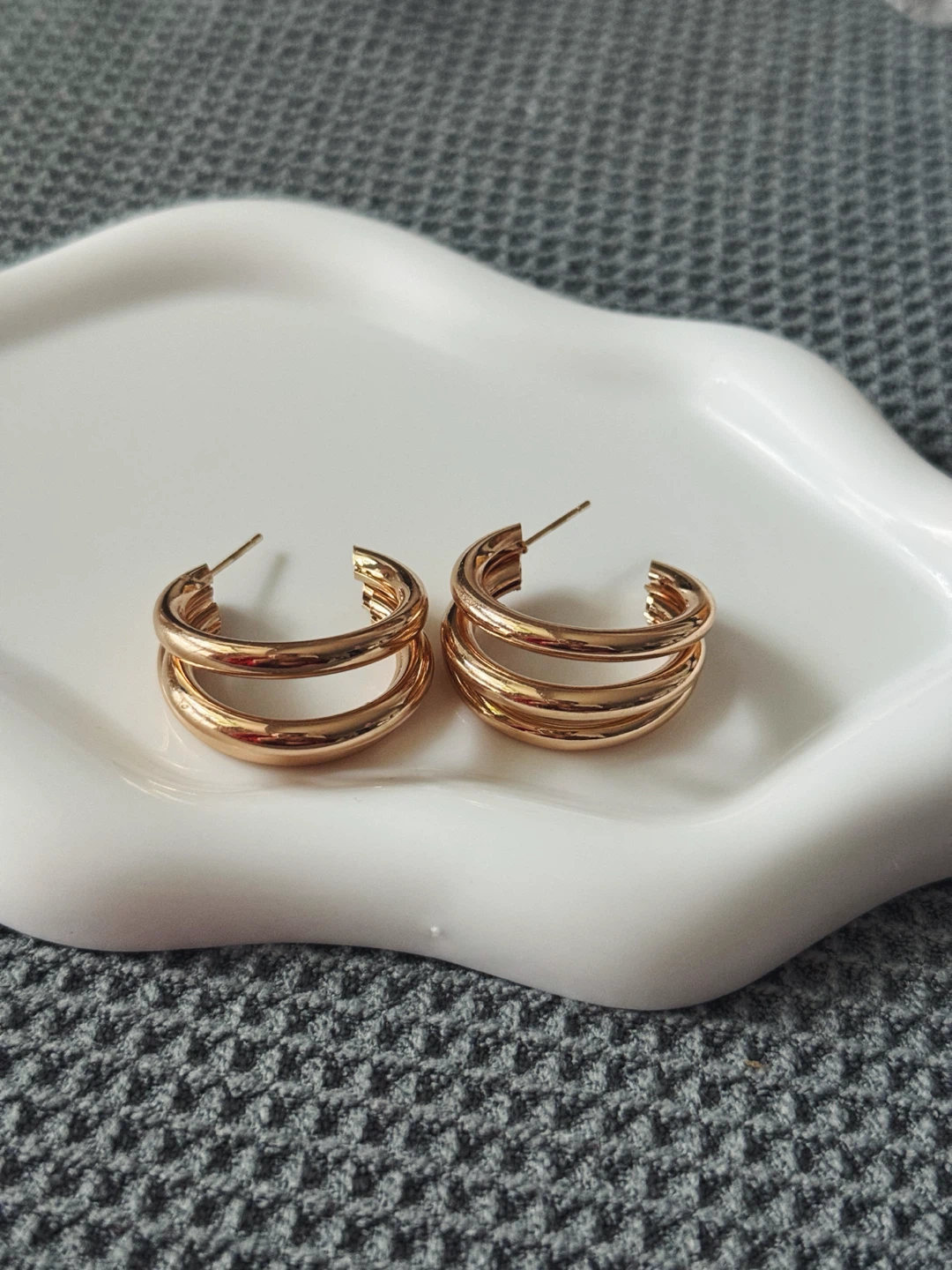 Gold-Tone Hoop Earrings