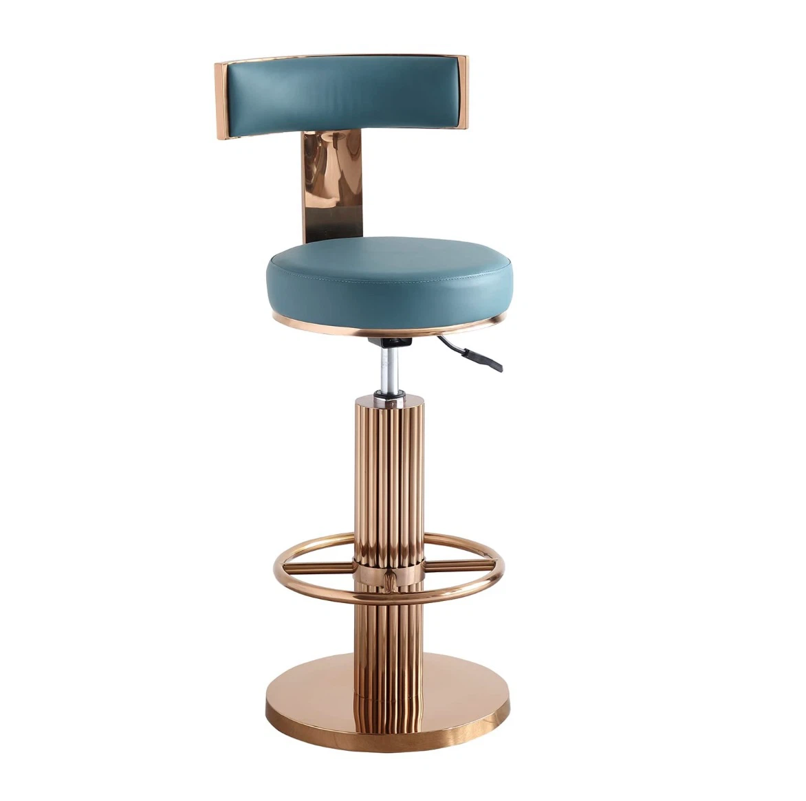 Adjustable Swivel Counter Height Bar Stools, Blue