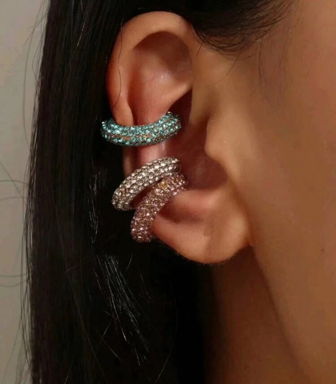 Rhinestone Ear Cuffs – Set of 10 - photo 2