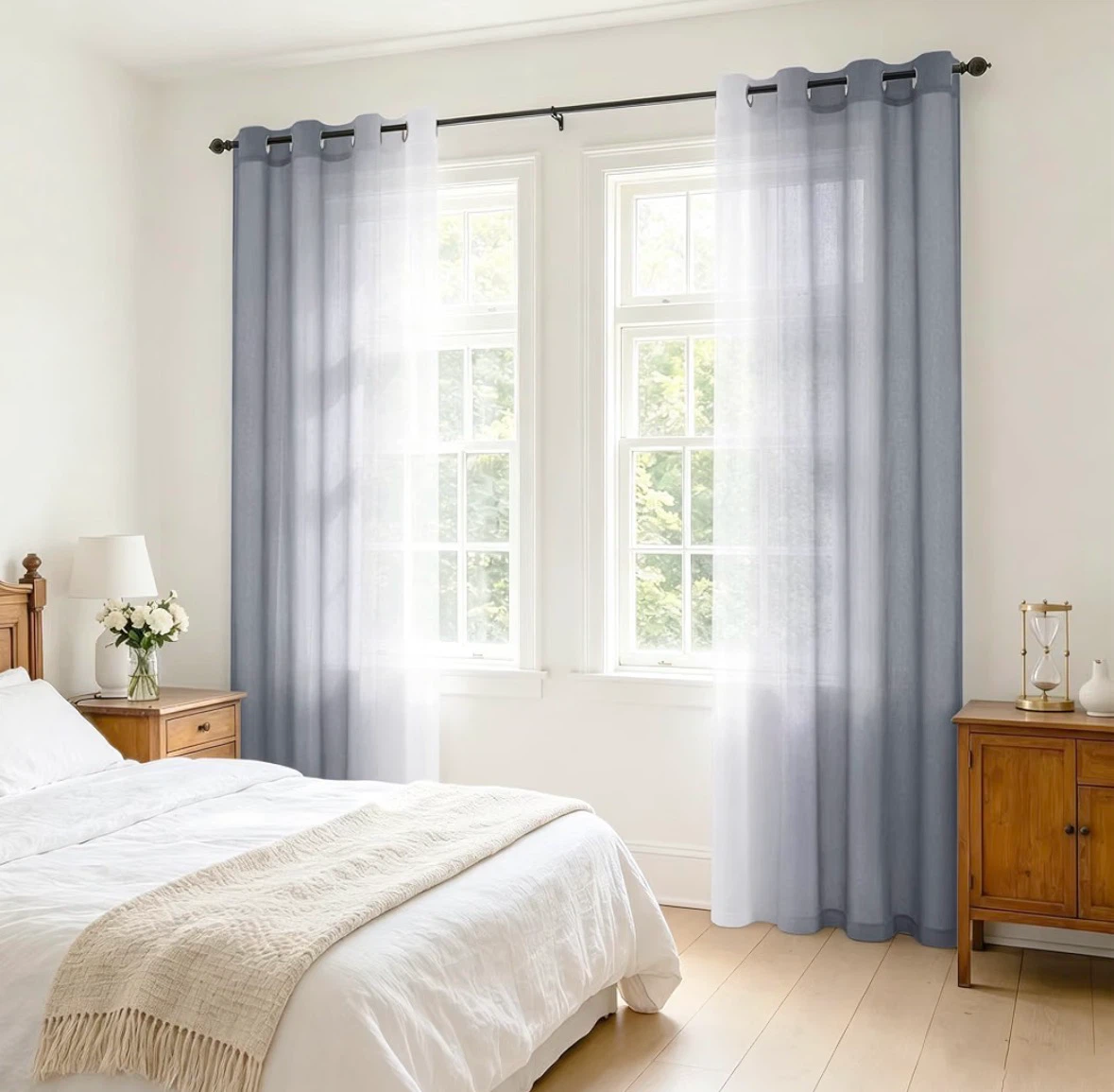 Ombré Bedroom Curtains