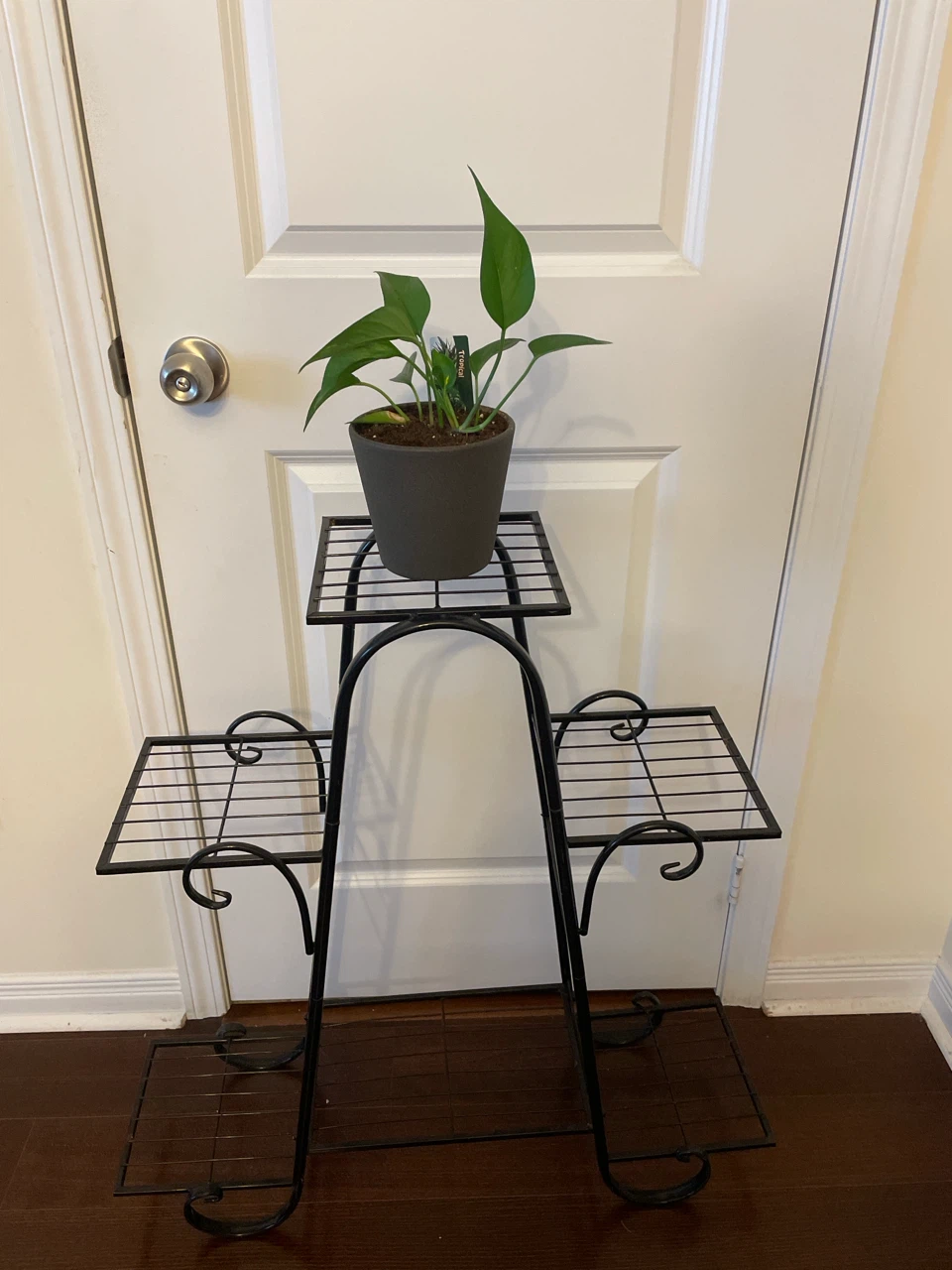Black Metal Plant Stand with 4 Tiers