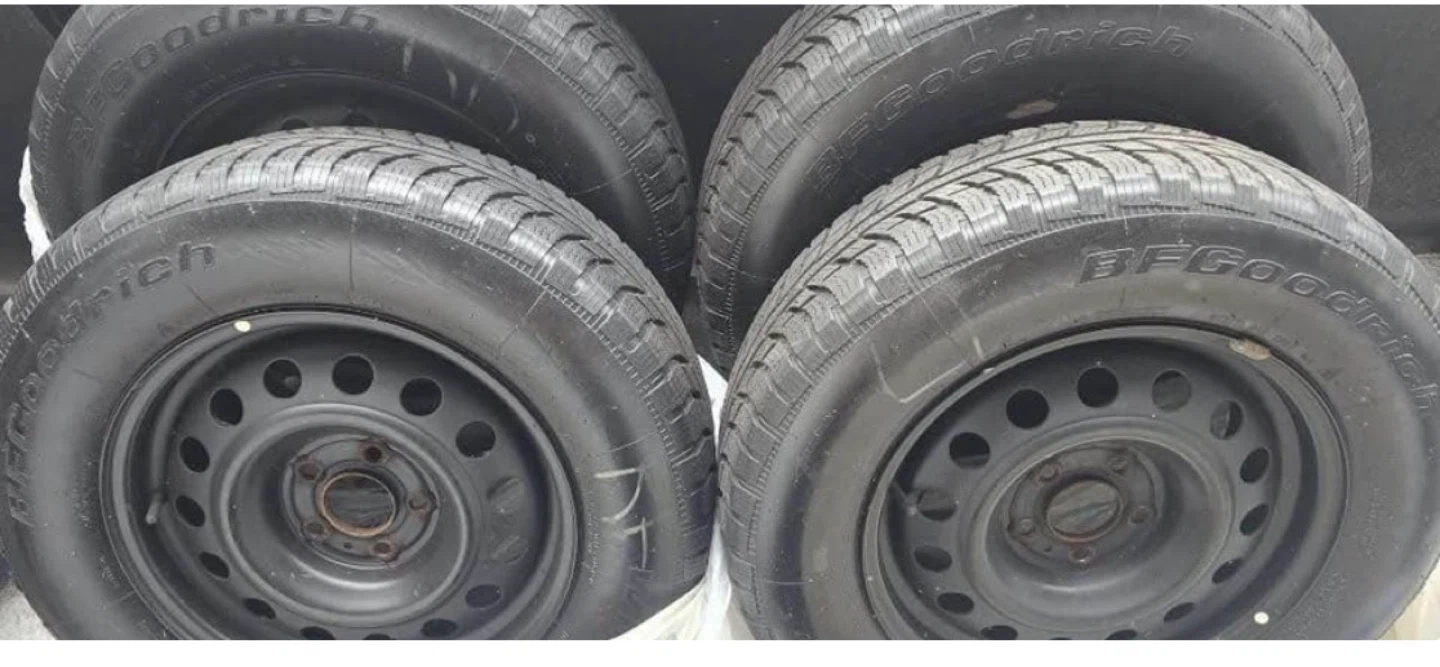 Four BFGoodrich Tires on Rims