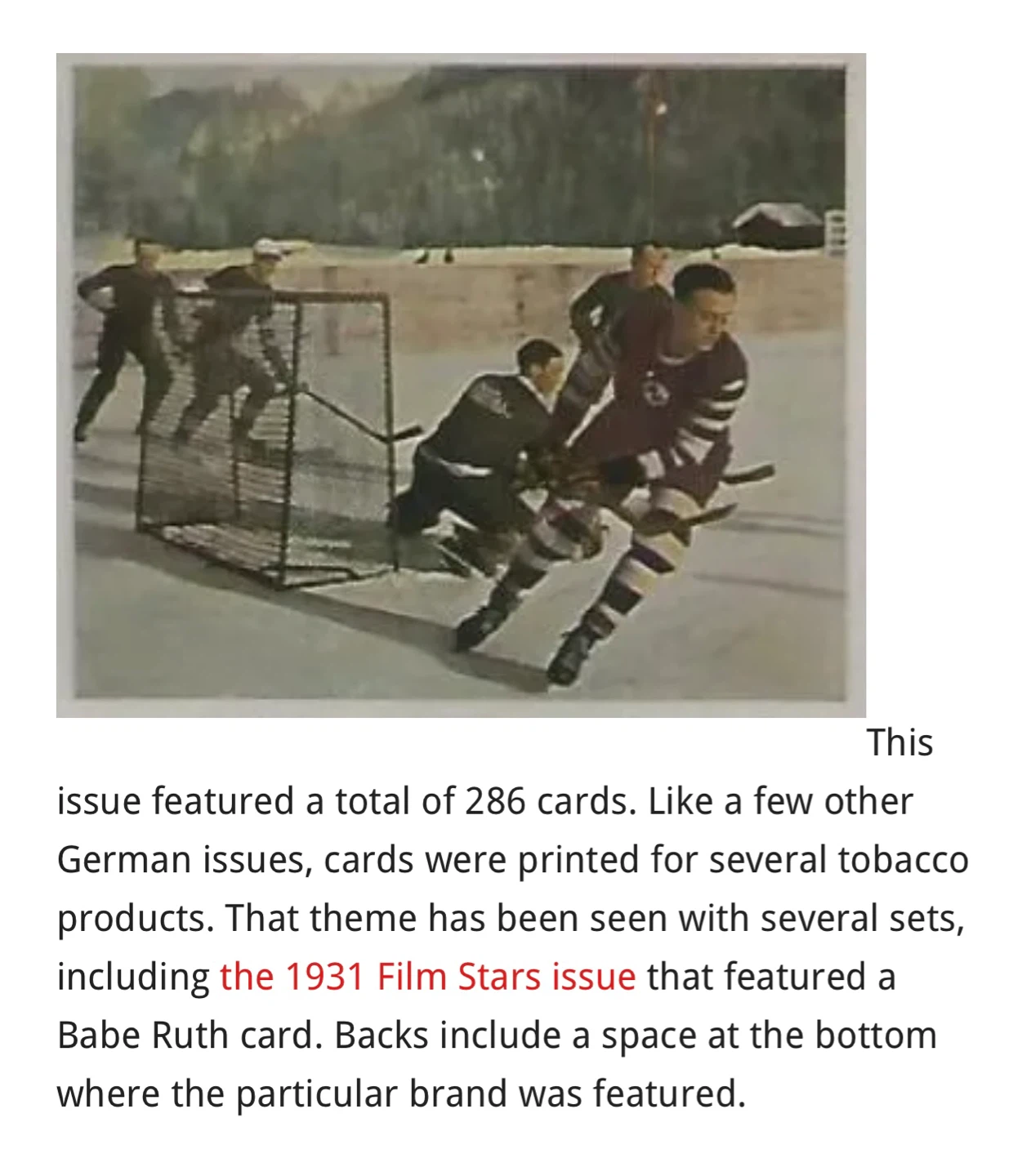 1930s Deutscher Hockey Sport Tobacco Card - photo 3