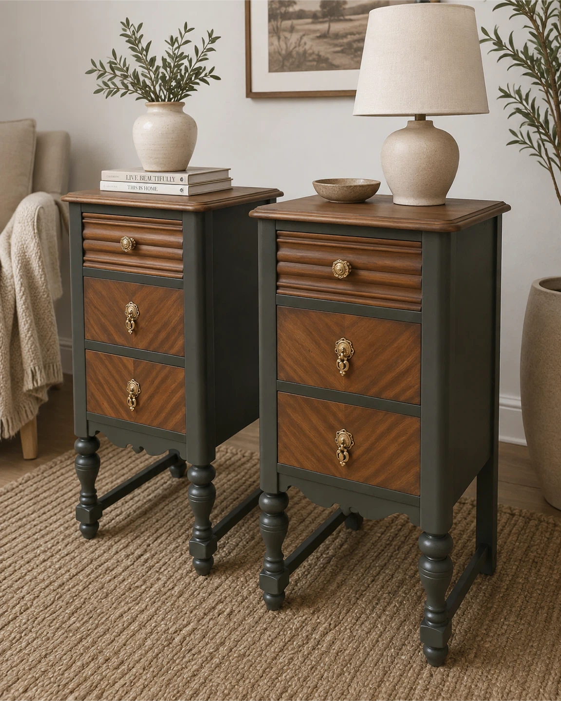Peppler Mahogany End Tables / Nightstands - photo 2