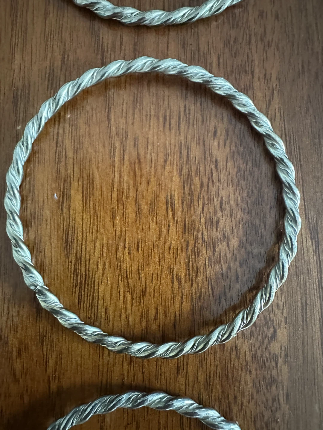 Twisted Metal Bangles - Set of 3