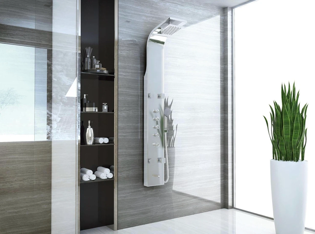 ANZZI Full Body Stainless Steel Shower Panel - photo 3