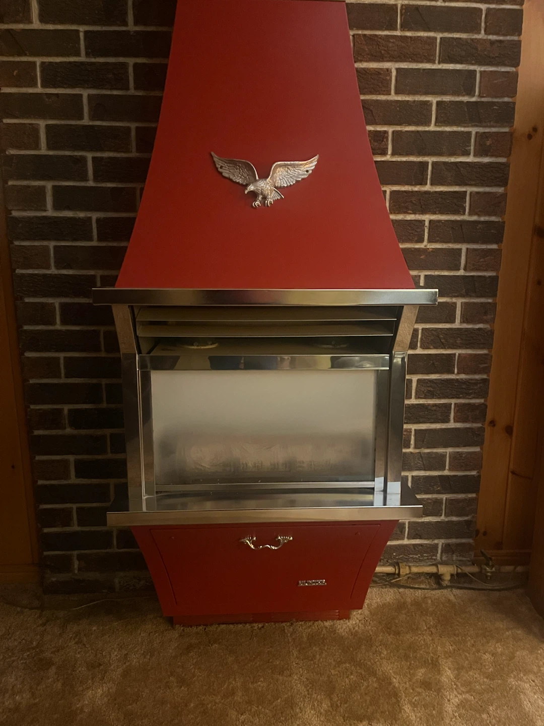 Retro Red Hunter Gas Fireplace Heater - photo 2