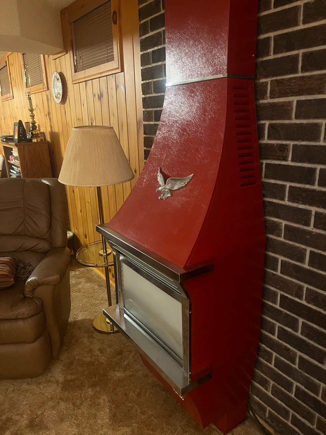 Retro Red Hunter Gas Fireplace Heater - photo 3
