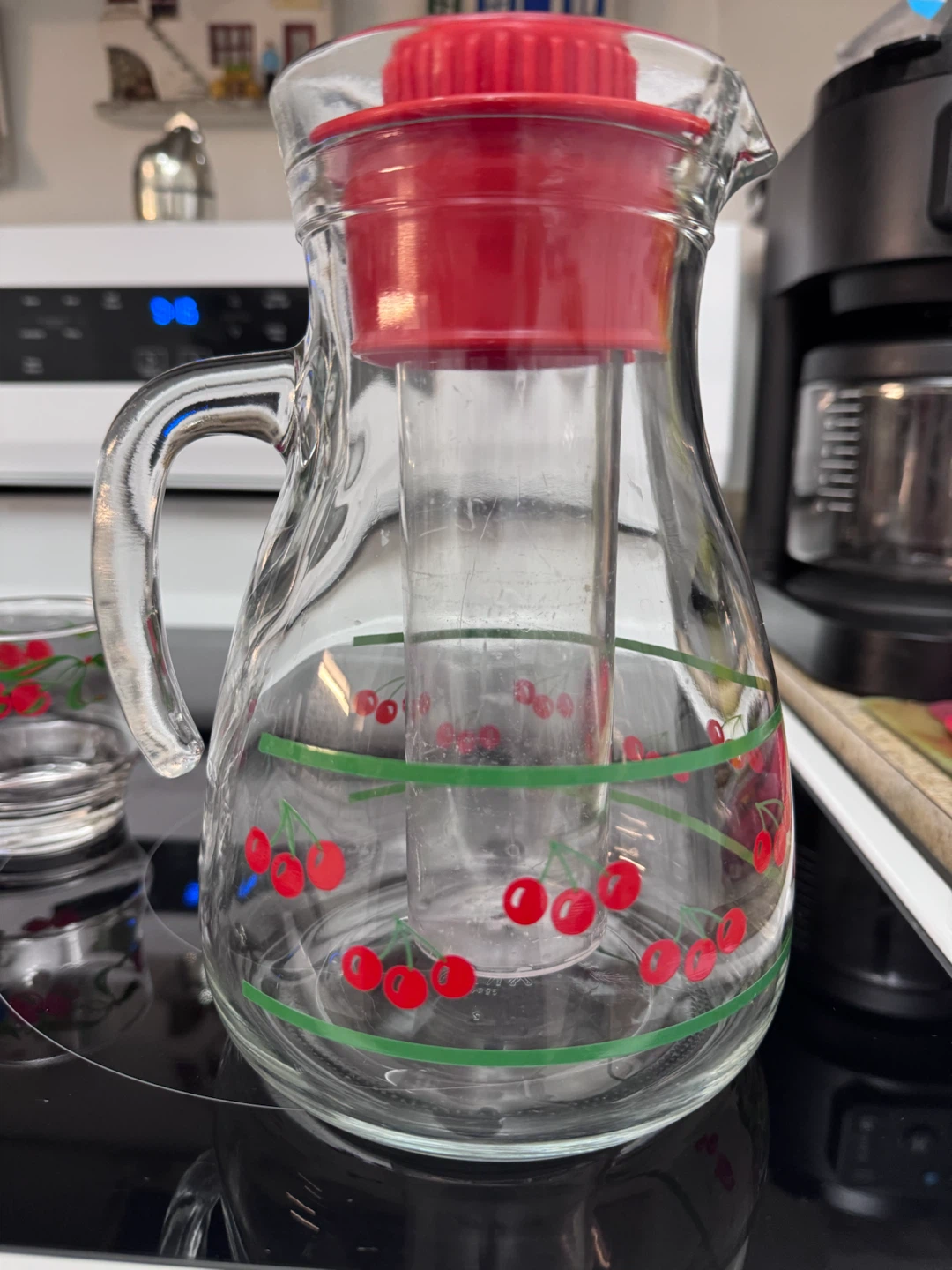 Vintage Cherry Pitcher and Glasses Set - photo 4