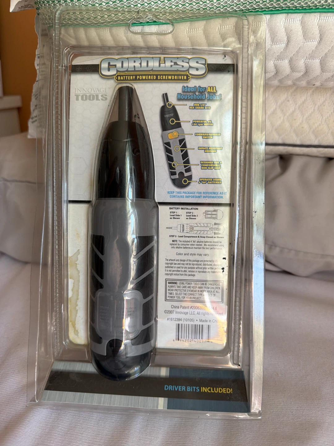 Innovage Tools Cordless 6V Battery Powered Screwdriver - photo 2