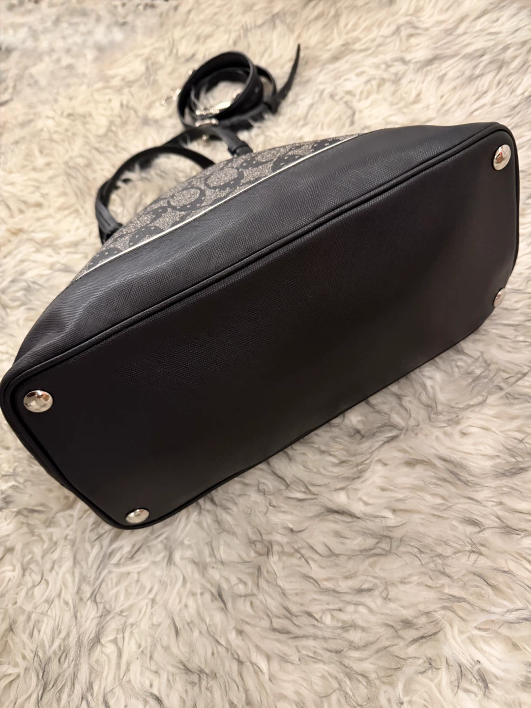Coach ‘Peyton’ Perforated Dome Satchel - Black - photo 4