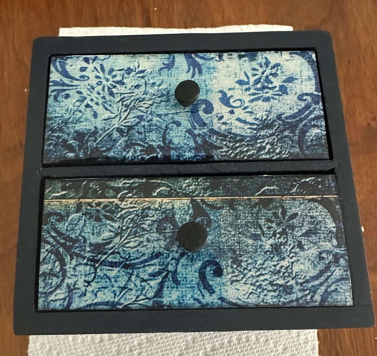 Blue Butterfly 2-Drawer Trinket Box - photo 2