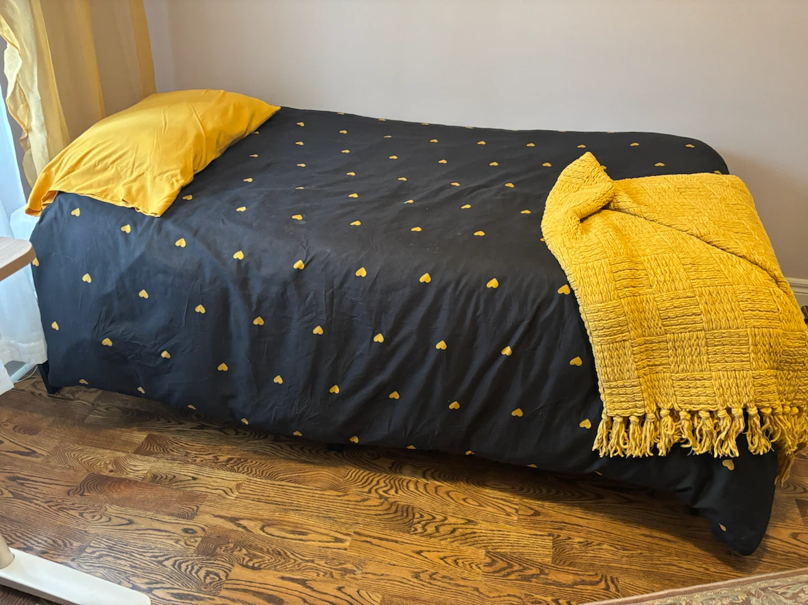Twin foldable bed with a new mattress - photo 2