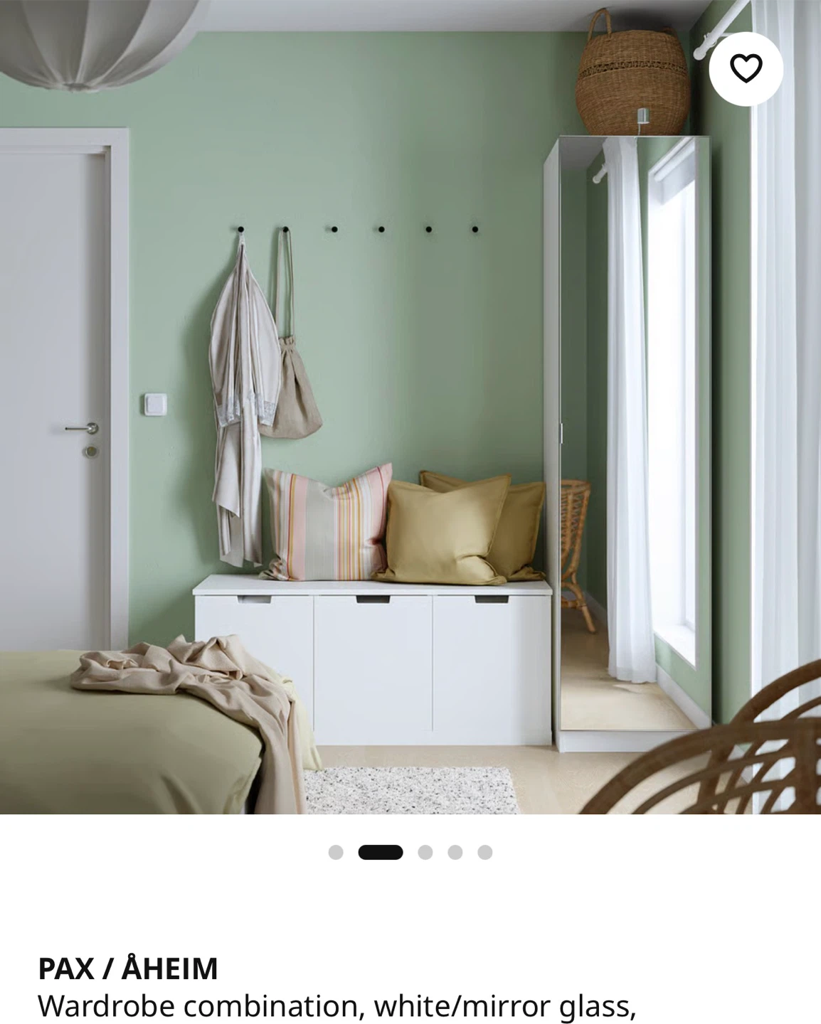 IKEA PAX / ÅHEIM Mirror Door with Hinges