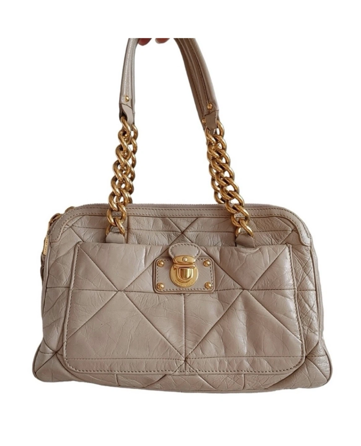 Marc Jacobs Quilted Leather Satchel Bag