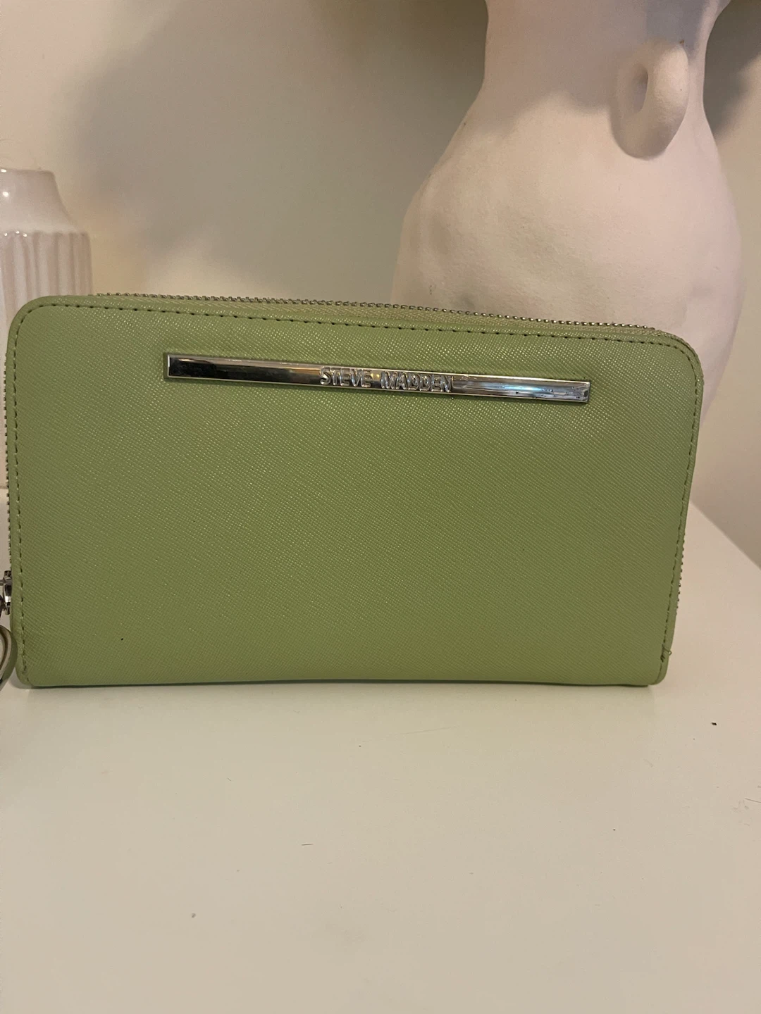 Steve Madden Zip Around Wallet - Light Green