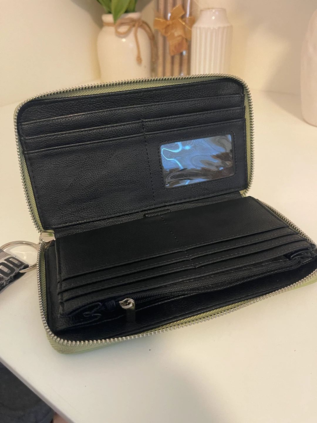 Steve Madden Zip Around Wallet - Light Green - photo 5