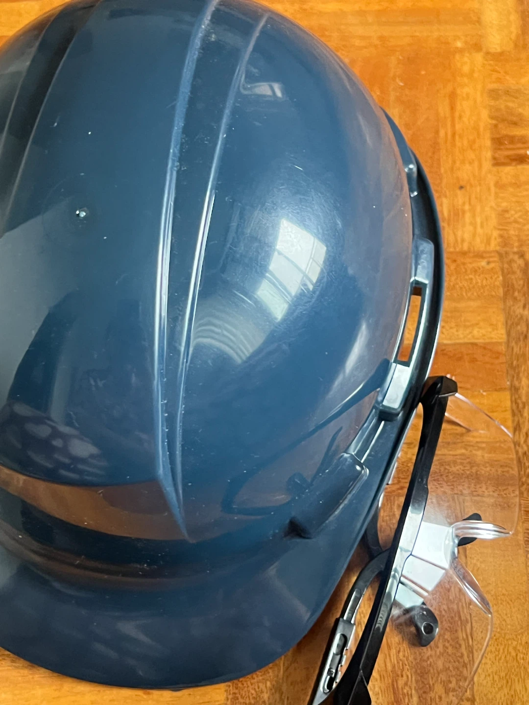 Blue Hard Hat and Safety Glasses Set - photo 2