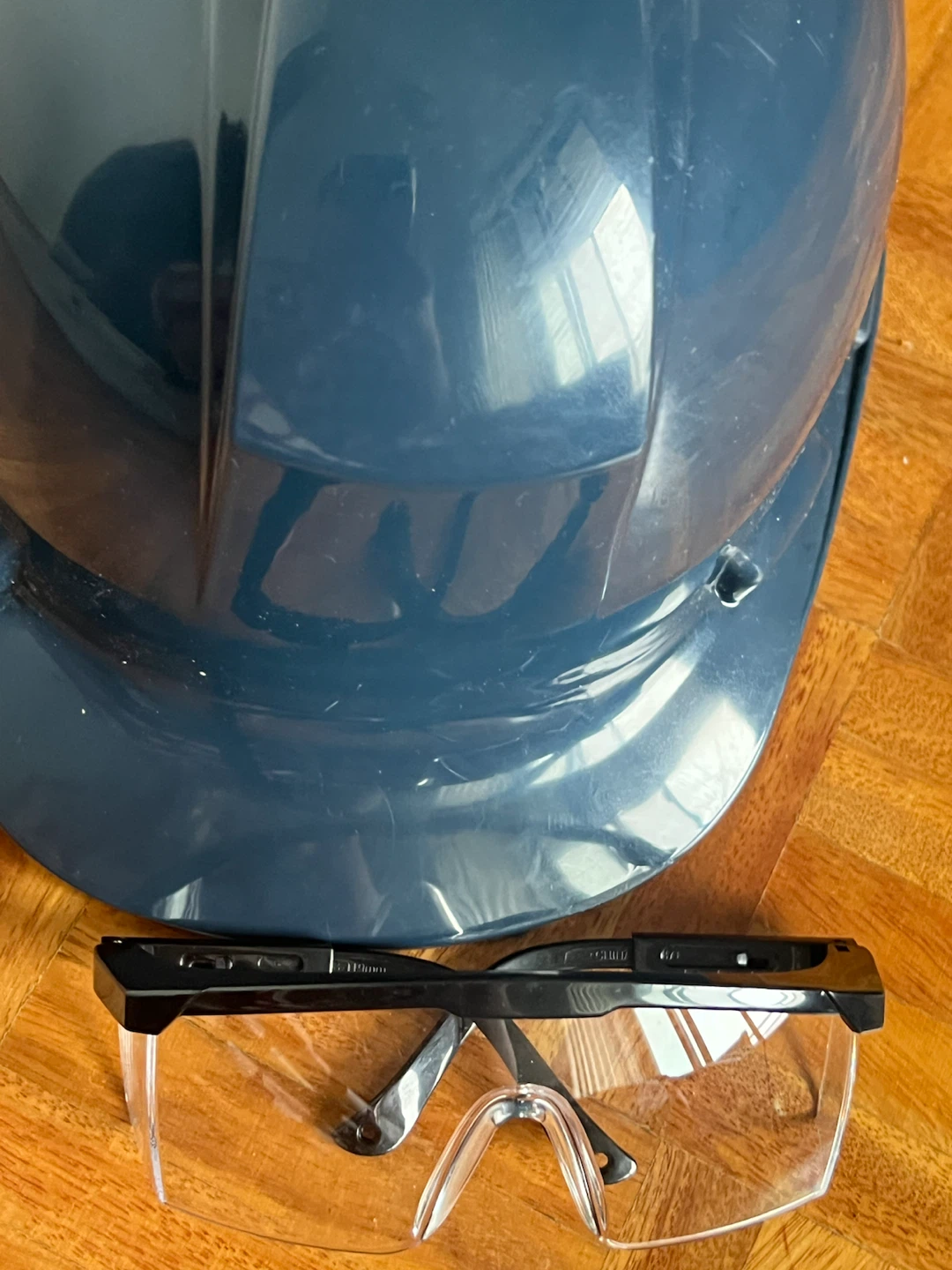 Blue Hard Hat and Safety Glasses Set - photo 3