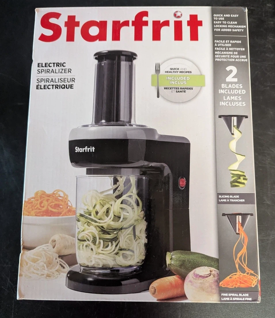 NEW Starfrit Rotato Express Electric Vegetable Fruit Spiralizer