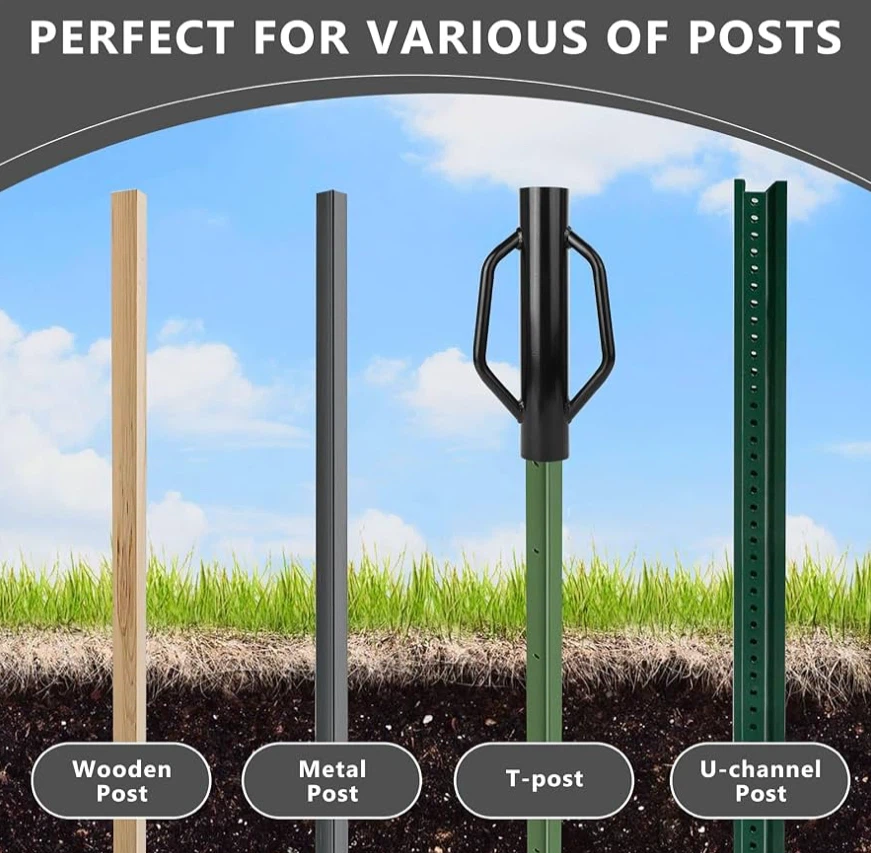 Fence Post Driver T Post Driver with Handle Metal - photo 5
