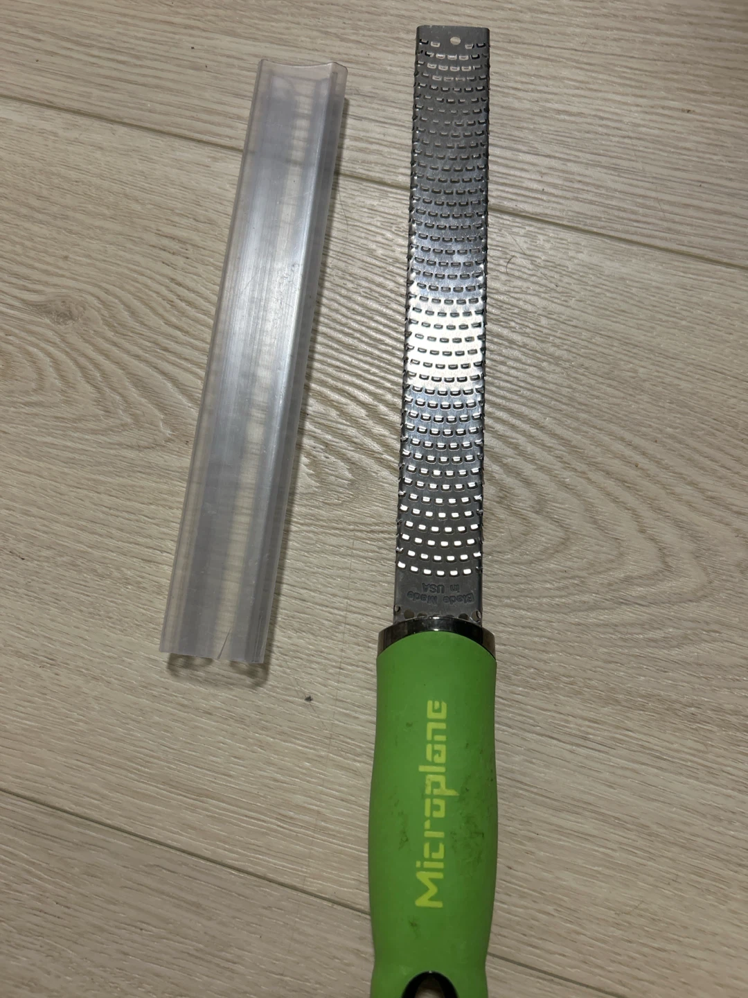 Microplane Grater with Green Handle