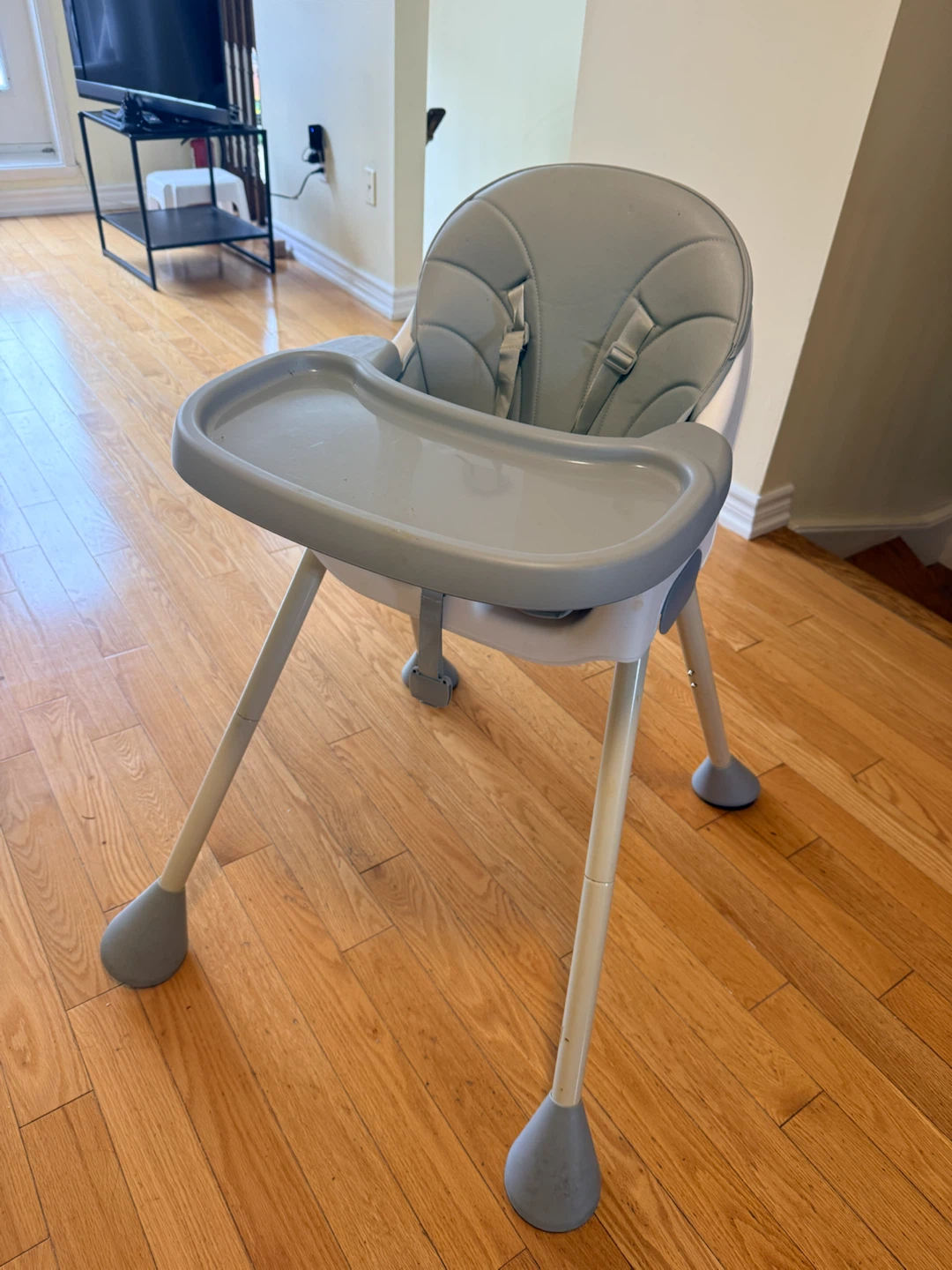 Grey High Chair with Tray