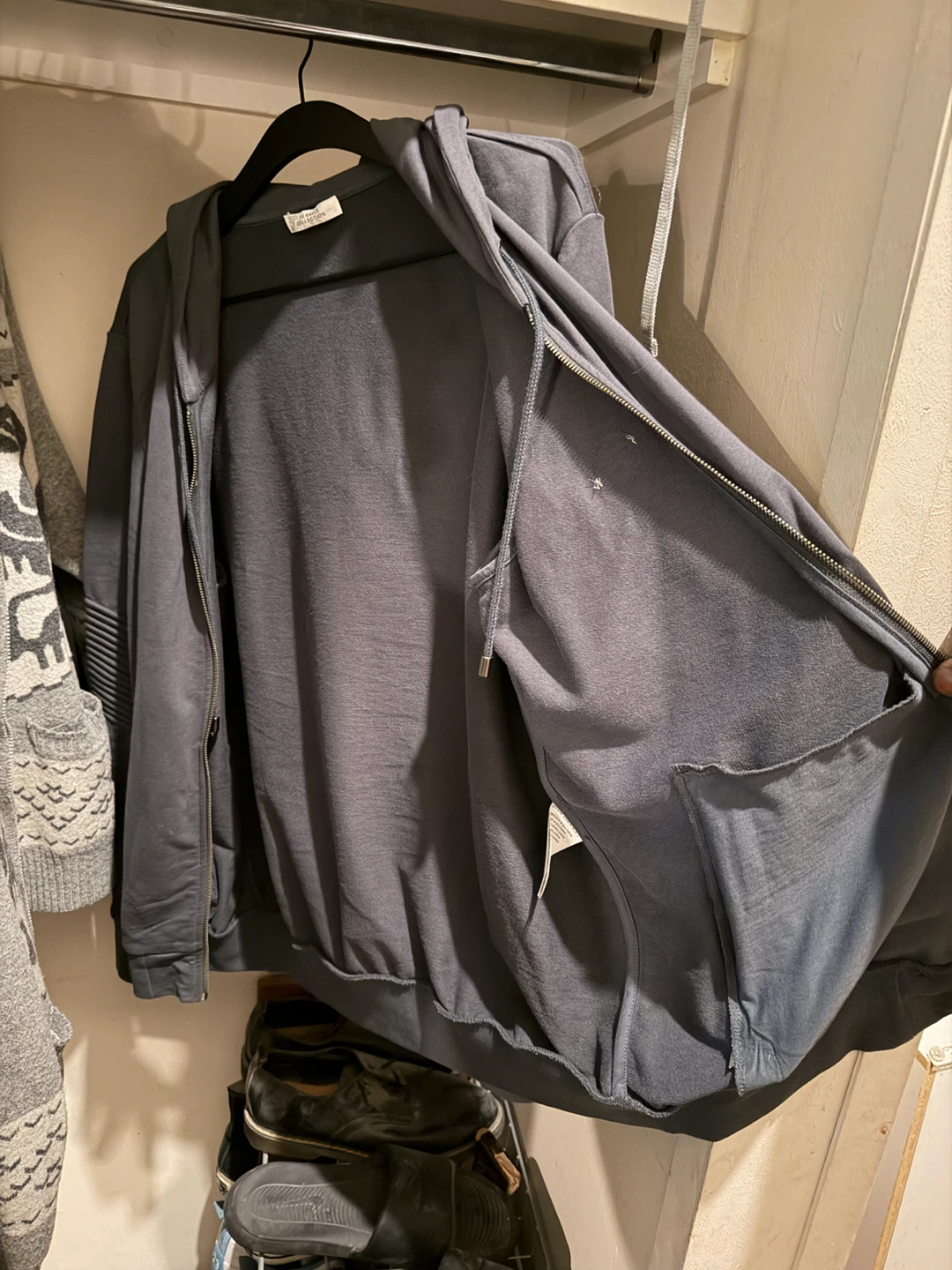 Versace Collection Grey Zip-Up Hoodie - photo 3