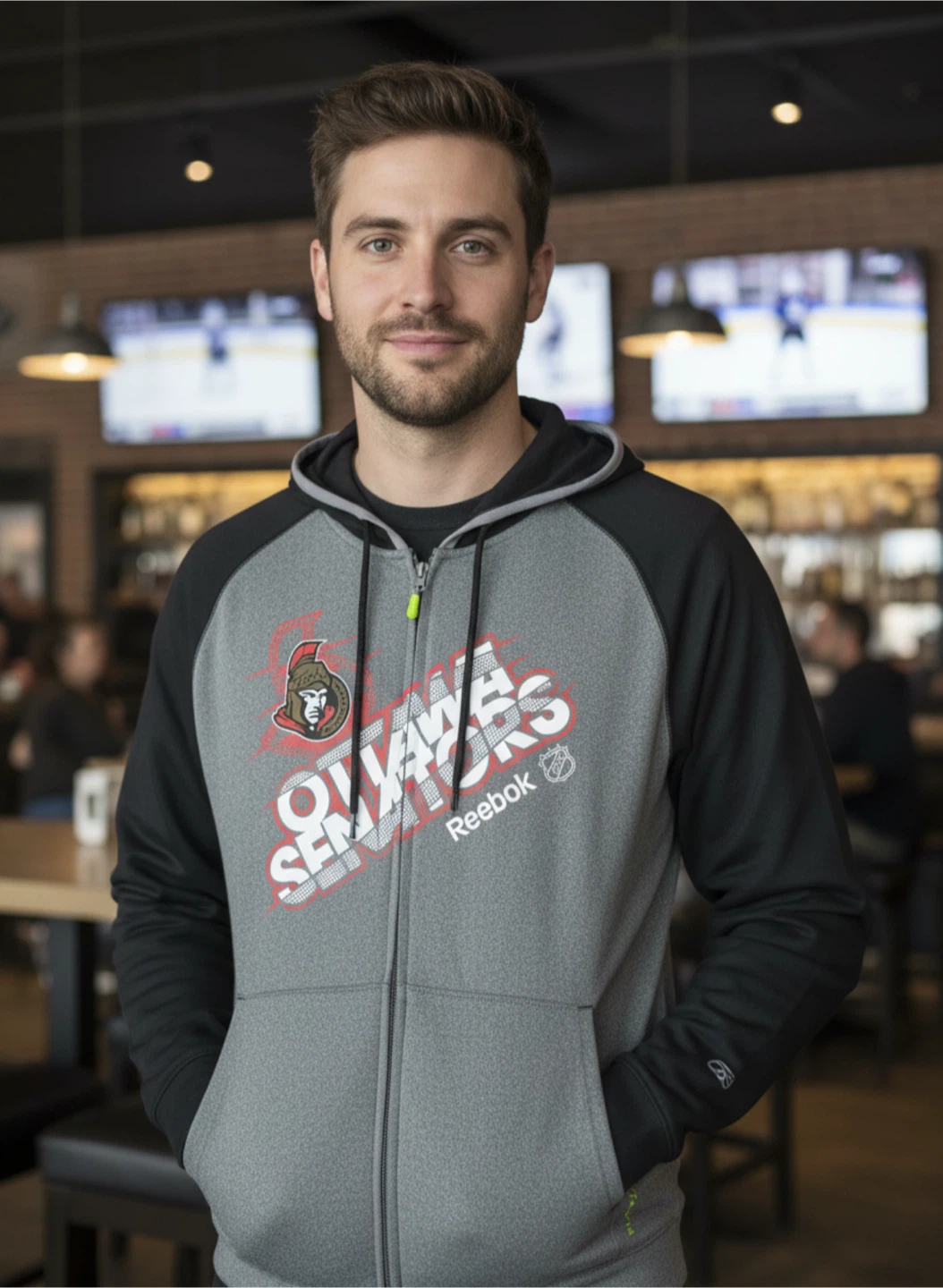 Reebok Ottawa Senators NHL Center Ice Hoodie