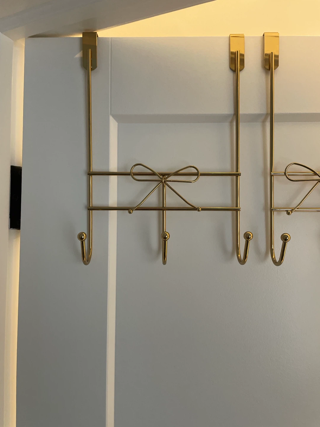 Gold Over-the-Door Hook Rack with Bow Detail - photo 3