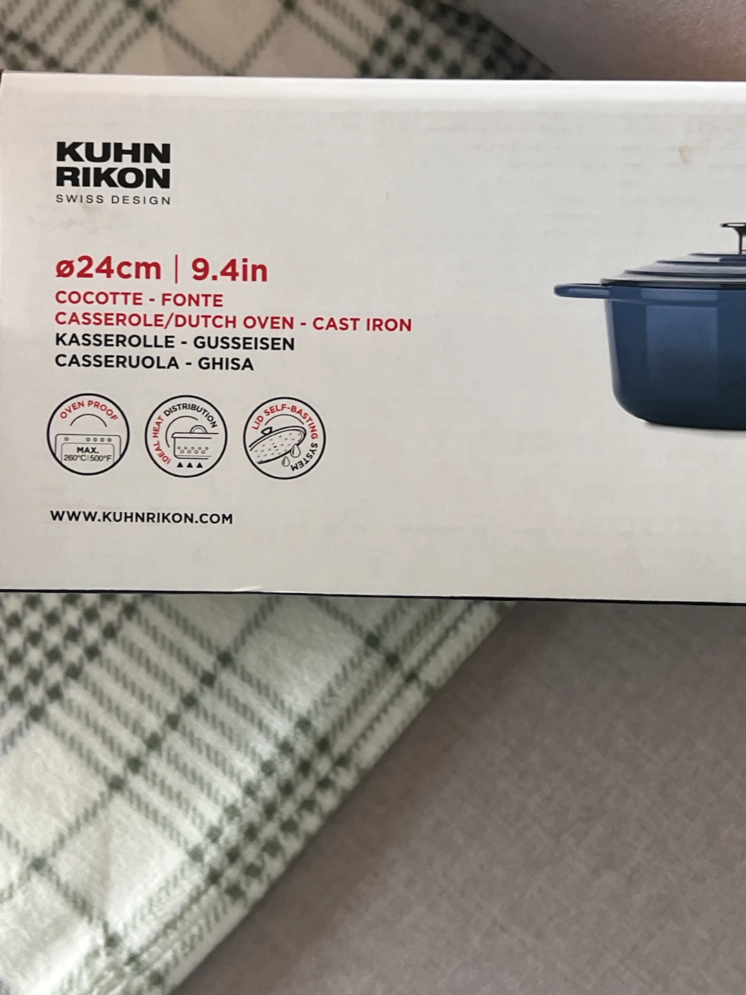 Kuhn Rikon 24cm Cast Iron Casserole Dutch Oven - photo 2