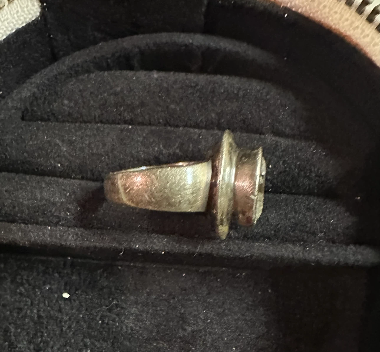 Silver-toned Ring with Clear Stone - photo 2