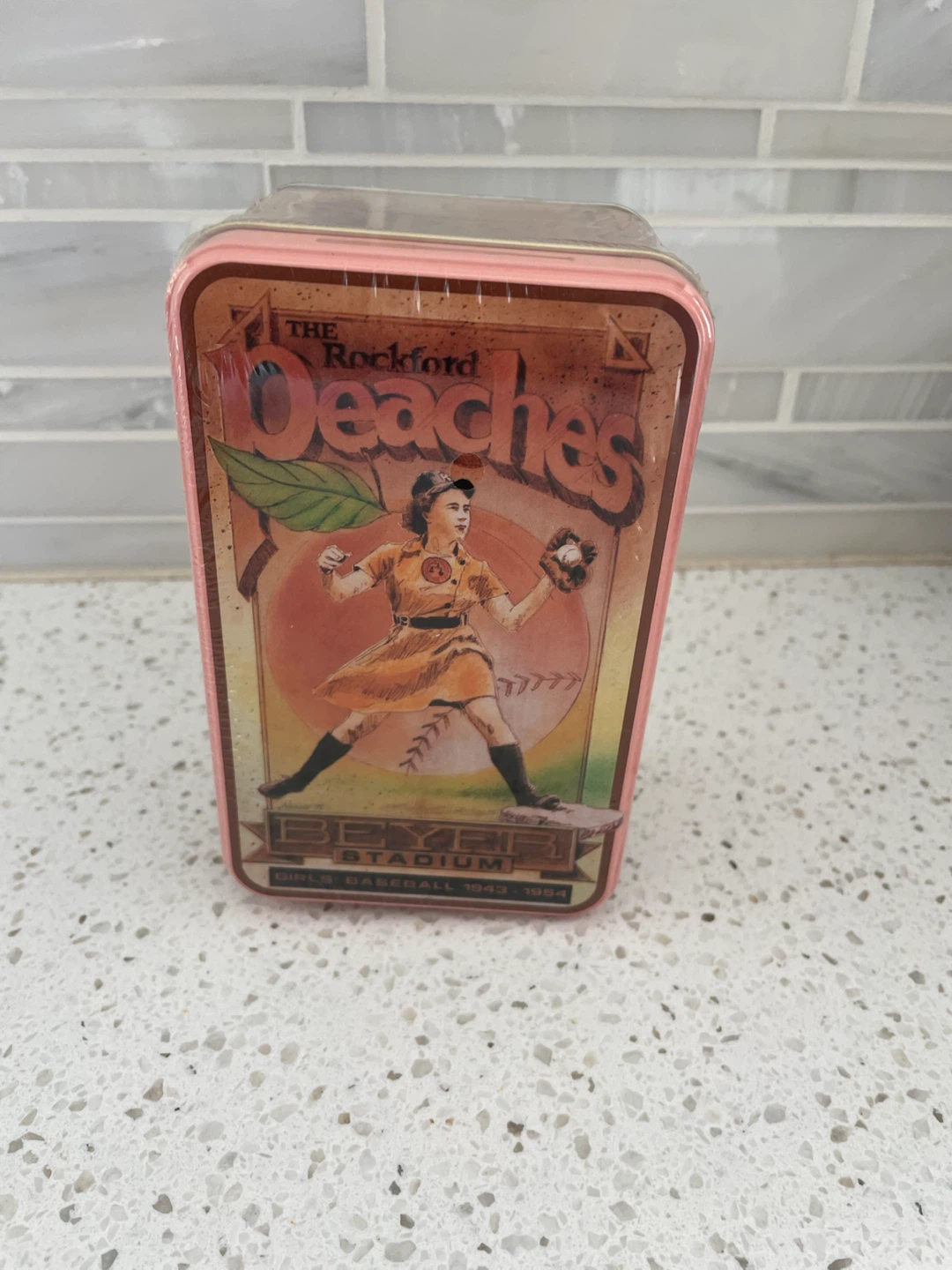 Sealed The Rockford Peaches Commemorative Tin