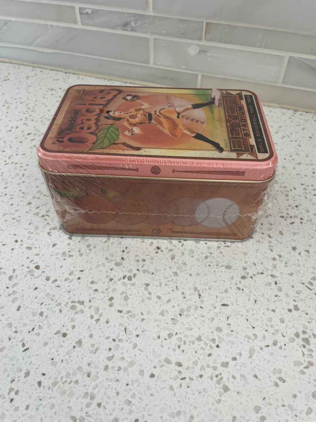 Sealed The Rockford Peaches Commemorative Tin - photo 2