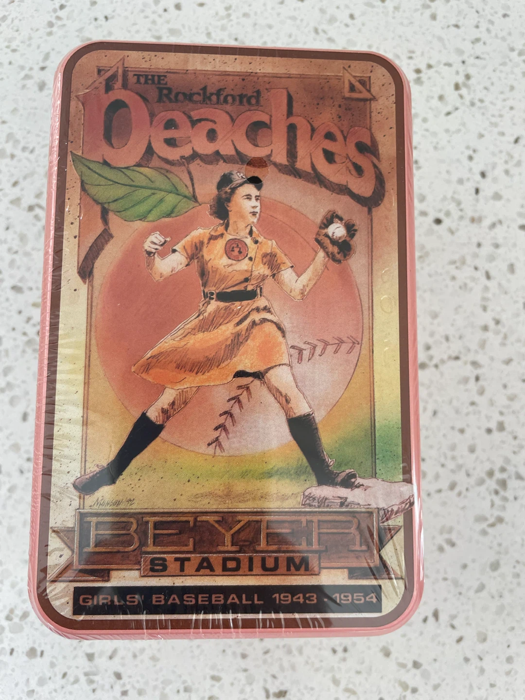 Sealed The Rockford Peaches Commemorative Tin - photo 3