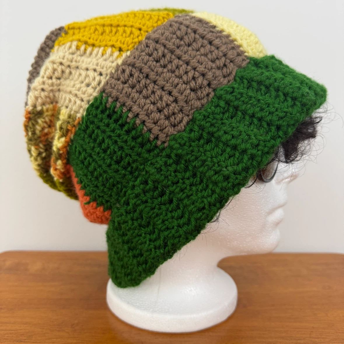 Hand-Crocheted Patchwork Bucket Hat